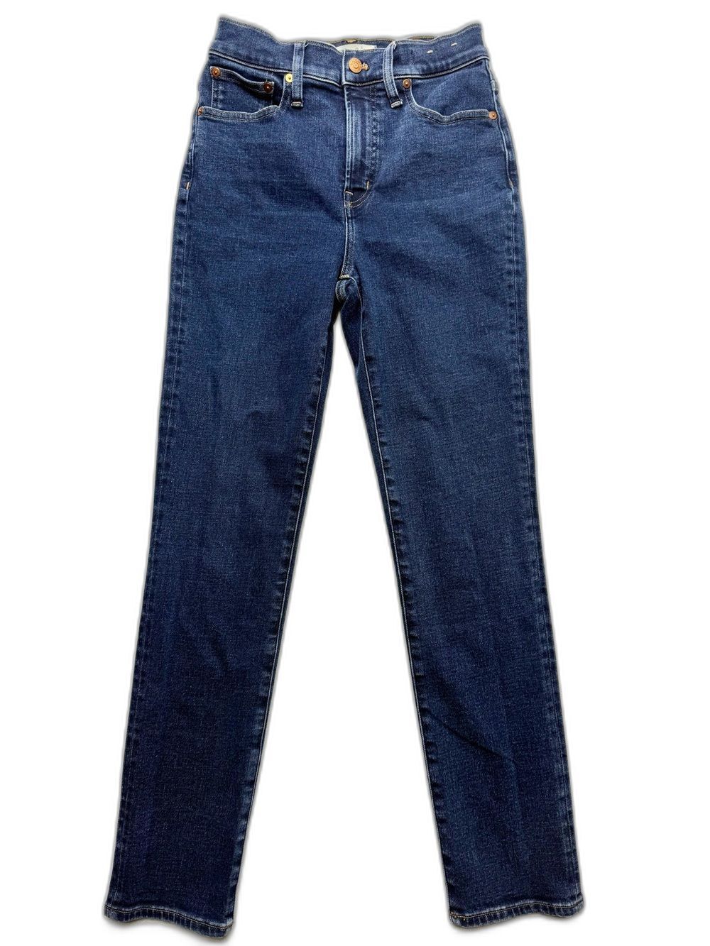 Madewell Perfect Vintage Jean Women's Straight Leg Jeans — Dark Blue Indigo